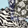 viscose fabric watercolor wild roses – navy blue/offwhite,  thumbnail number 5
