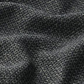 Upholstery Fabric Chunky Broken Twill Bjorn &ndash; anthracite | Remnant 70cm, 