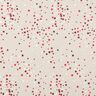 Decor Fabric Half Panama Festive Stars – beige/dark red,  thumbnail number 1