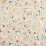 Coated Cotton alpine flowers – natural/blue,  thumbnail number 1