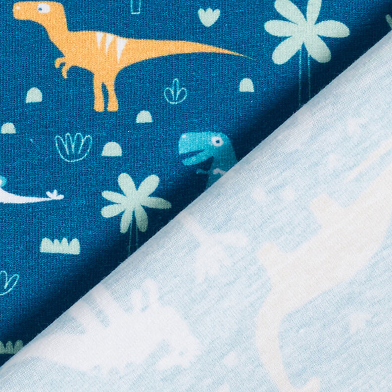 Dino World Cotton Jersey | PETIT CITRON – petrol, image number 7