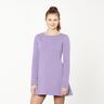 Light Cotton Sweatshirt Fabric Plain – mauve,  thumbnail number 6