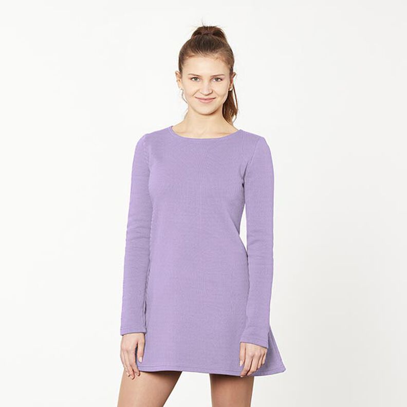 Light Cotton Sweatshirt Fabric Plain – mauve,  image number 6