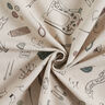 Decor Fabric Half Panama Sewing room – natural/black,  thumbnail number 3