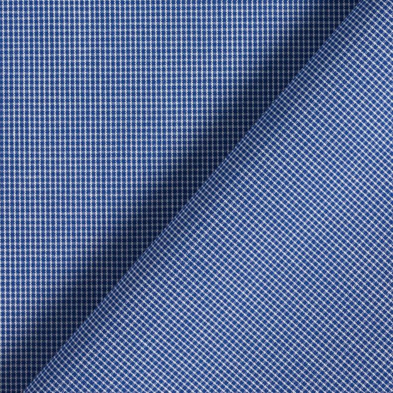 Shirt fabric mini check – white/denim blue, image number 4