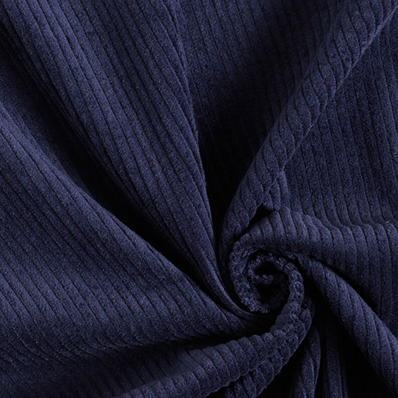 Chunky Corduroy pre-washed Plain – navy blue,  image number 1