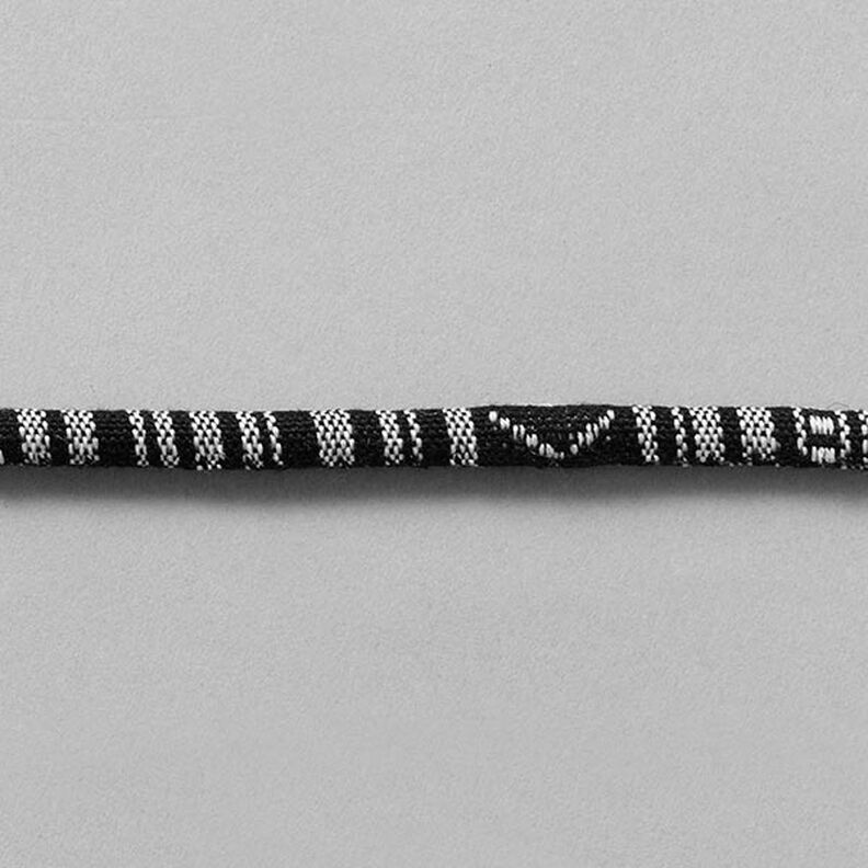 Ethnic Cord [6mm] – black/white,  image number 2