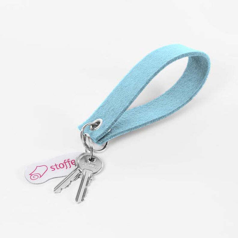 Felt 90 cm / 3 mm thick – light blue,  image number 5