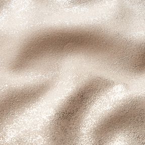 Metallic stretch velour – beige/metallic gold, 