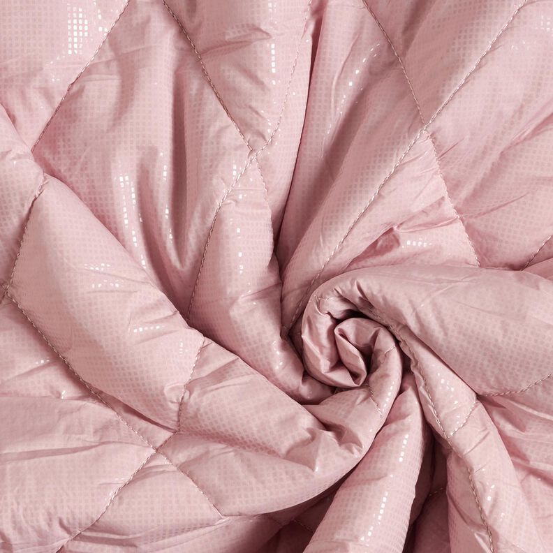 Quilted Fabric subtle sheen diamonds – light pink,  image number 3