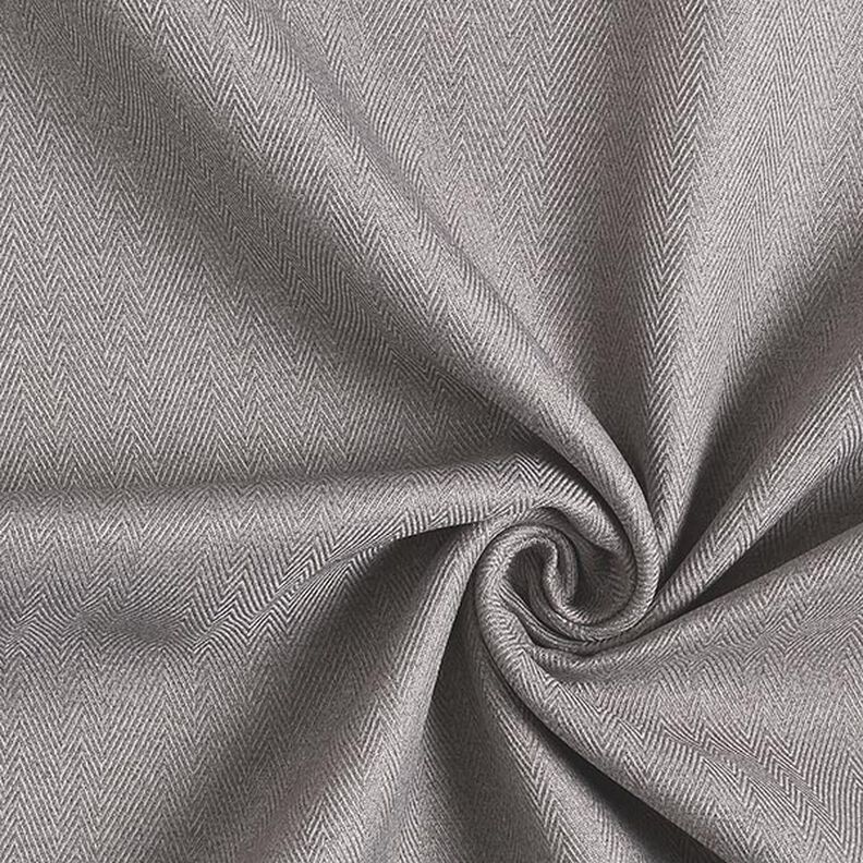 Blackout fabric Herringbone – grey,  image number 3