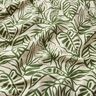 Decor Fabric Half Panama painted monstera – cream/pine,  thumbnail number 2