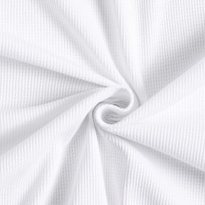 Waffle Jersey Plain – white, 