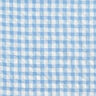 Large gingham check seersucker – white/light blue,  thumbnail number 1