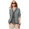 Viscose mix Prince of Wales check – turquoise/black,  thumbnail number 5