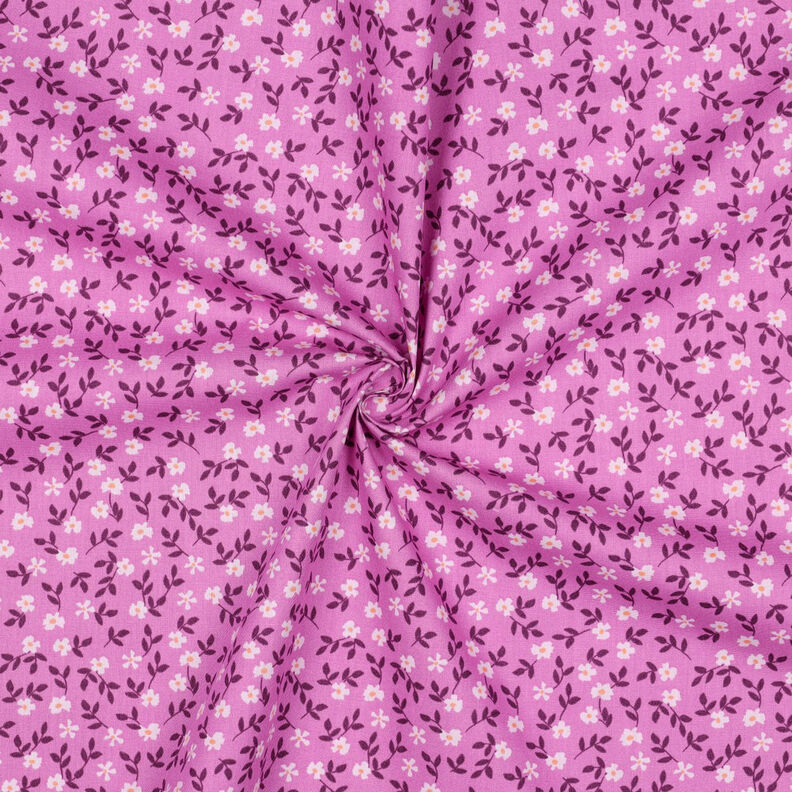 GOTS Cotton Poplin Ditsy Flowers | Poppy Fabrics – pink/white, image number 3