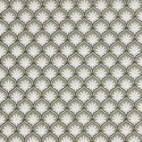 Coated Cotton Floral Boxes – reed/white, 
