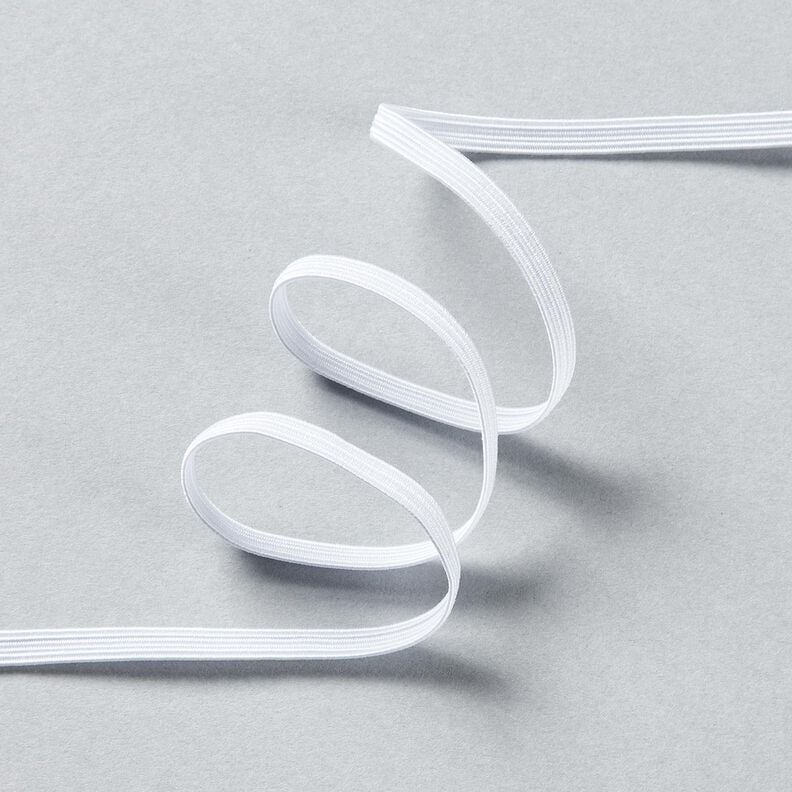 Elastic tape [10 m | 5 mm] – white,  image number 2