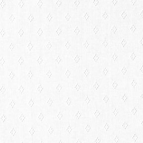 Fine Jersey Knit with Openwork – white, 