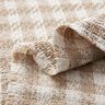 Checked Cotton Coating Fabric – white/dark beige,  thumbnail number 3