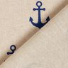 Decor Fabric Half Panama Anchor – navy blue/natural,  thumbnail number 4