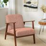 Upholstery Fabric colourful bouclé look – dusky pink/cream,  thumbnail number 4