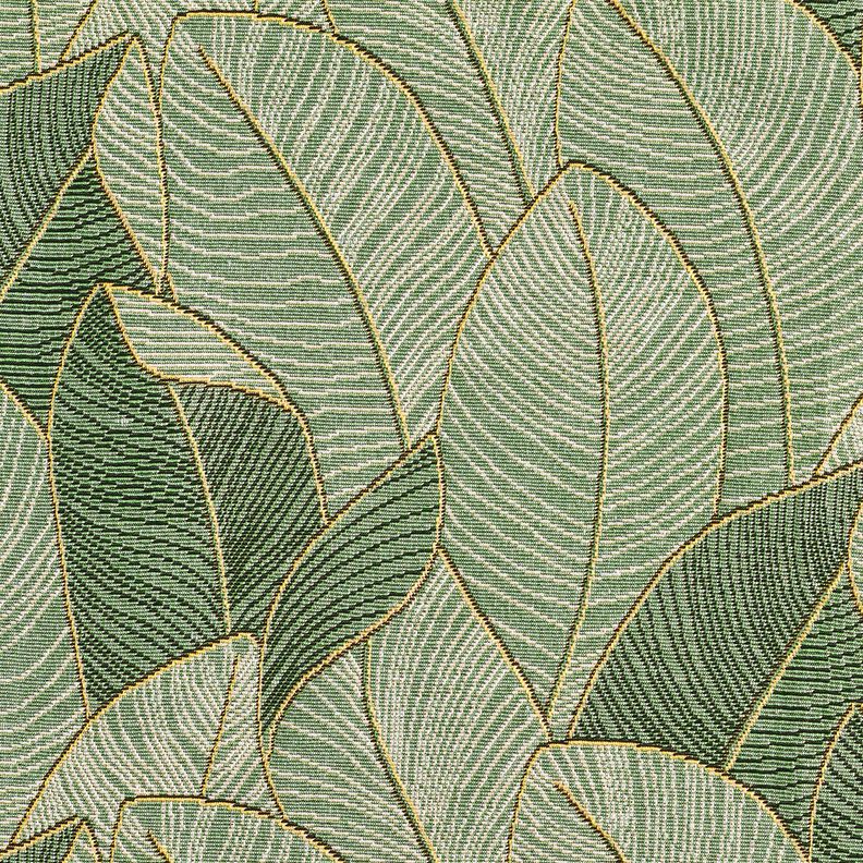 Decor Fabric Tapestry Fabric sea of leaves – light green/black,  image number 6
