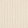 Knit Fabric Ajour elegant glitter stripes – cream,  thumbnail number 1