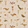 Cotton Poplin birds in the meadow – natural,  thumbnail number 1