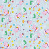 Cotton Poplin Licensed Fabric Peppa and George blowing bubbles | ABC Ltd. – baby blue,  thumbnail number 1