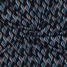 Stretch viscose abstract waves – blue-black/light wash denim blue,  thumbnail number 3