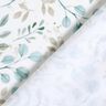 GOTS Cotton Jersey Mini watercolour branches digital print – white/pale mint | Remnant 70cm,  thumbnail number 4