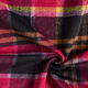 colourful checked coat fabric – black/berry,  thumbnail number 3