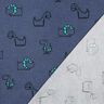 Cotton Flannel cheeky dinosaurs | Poppy Fabrics – denim blue/emerald green,  thumbnail number 4