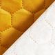 Upholstery Fabric Velvet Honeycomb Quilt – mustard,  thumbnail number 4