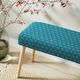 Upholstery Fabric Velvet Honeycomb Quilt – petrol,  thumbnail number 8