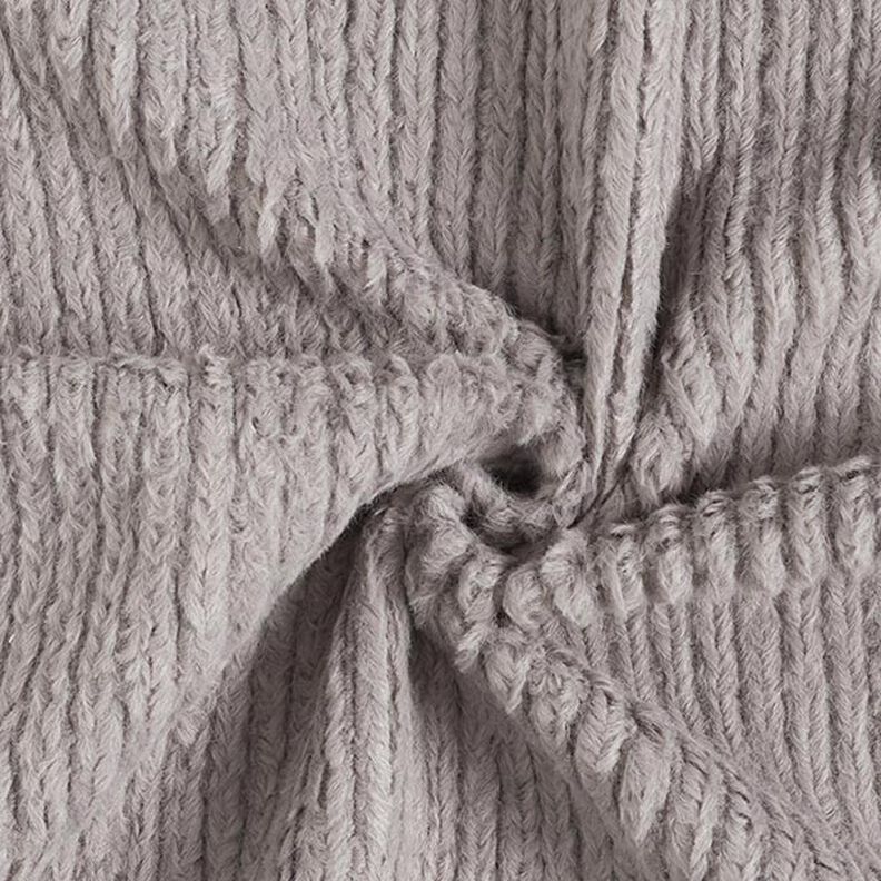 cable knit faux fur – grey,  image number 3