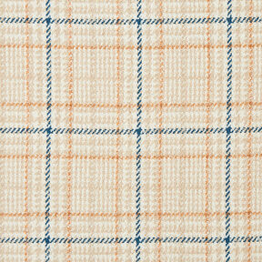 Checks & Houndstooth Coating Fabric – white/light beige, 