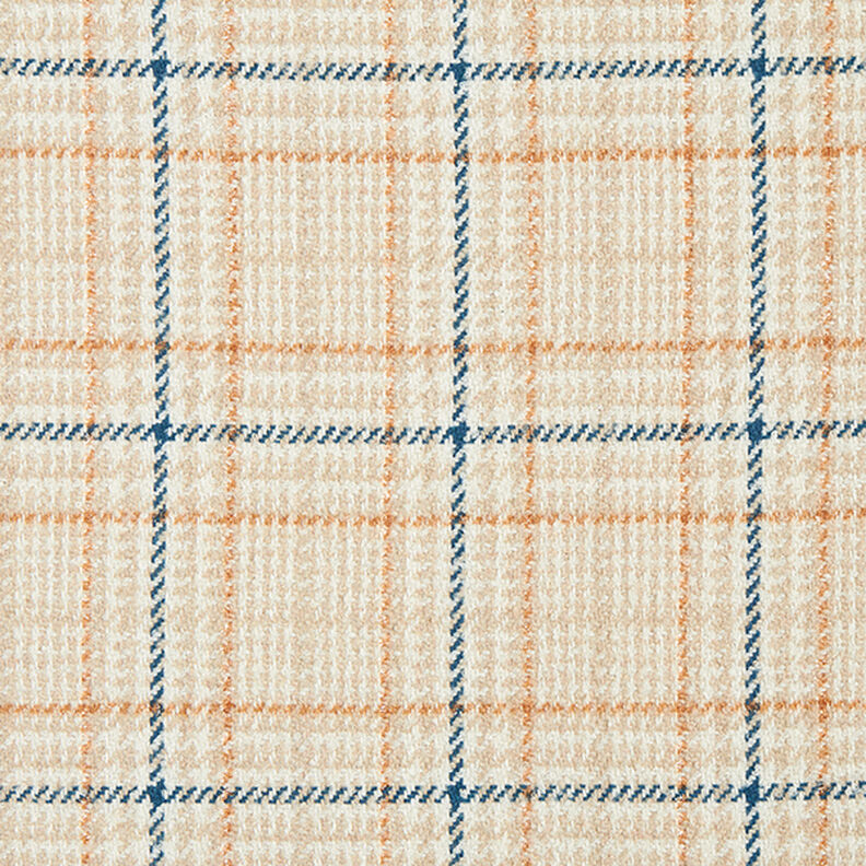Checks & Houndstooth Coating Fabric – white/light beige,  image number 1