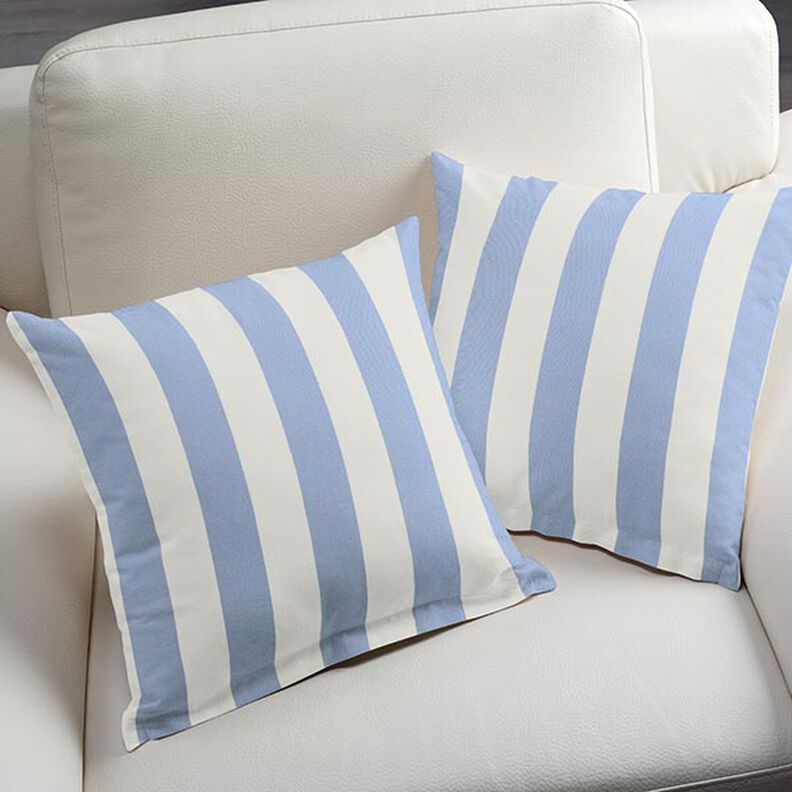 Awning fabric stripey Toldo – white/light blue,  image number 4