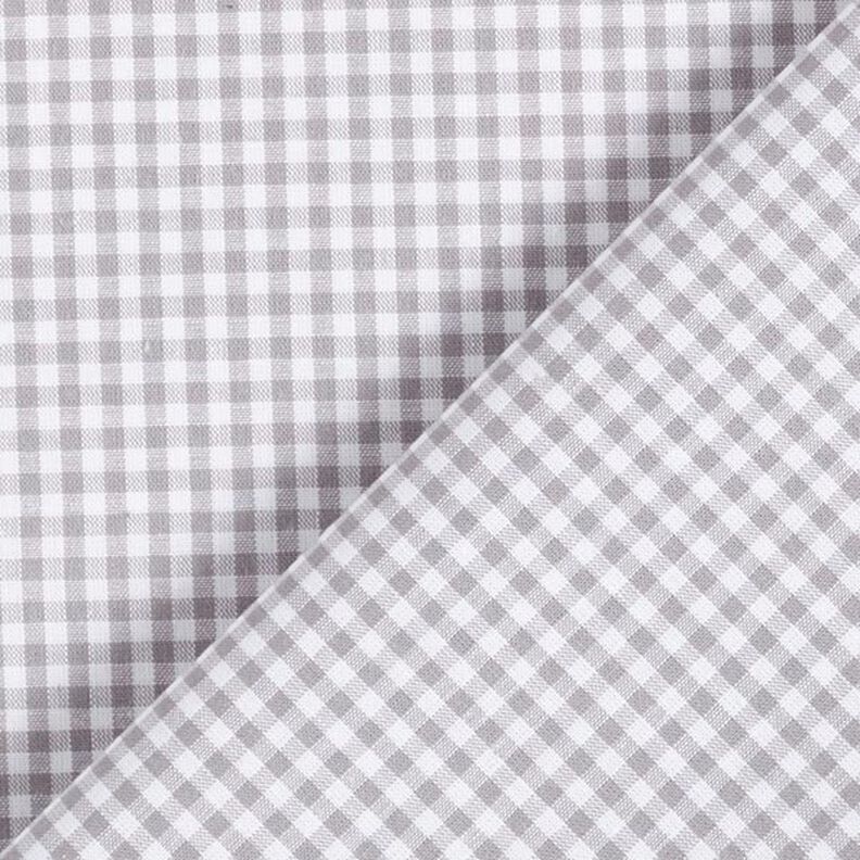 Cotton Poplin Small Gingham, yarn-dyed – grey/white,  image number 6