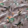 Cotton Jersey Watercolour dragons Digital Print – dark taupe,  thumbnail number 2