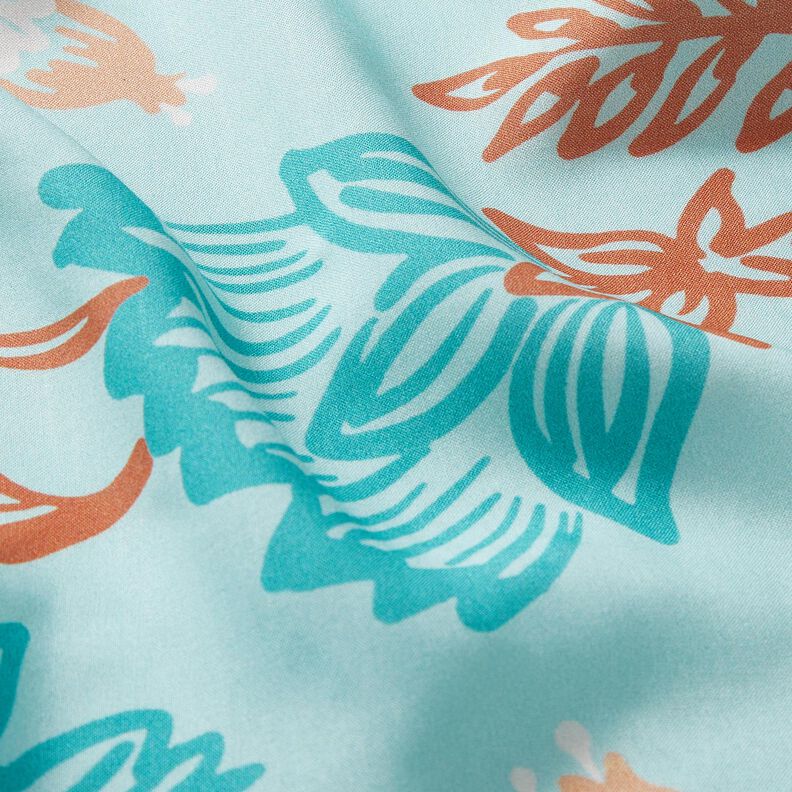 Viscose Voile Tiffany Flowers – light turquoise, image number 6