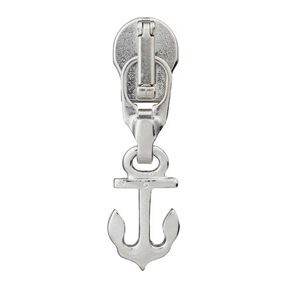 Anchor zip pull, 5 mm | Prym – silver metallic, 