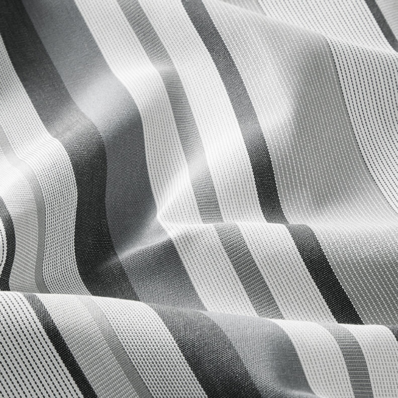 Outdoor Fabric Canvas Stripes – grey,  image number 2