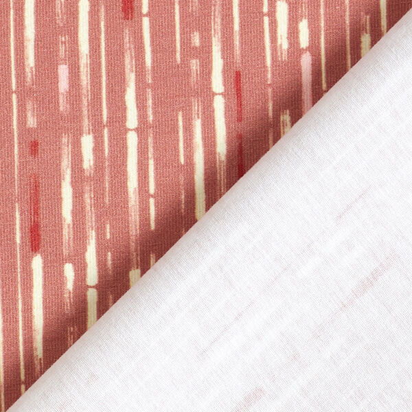 GOTS Cotton Jersey Stripes | Tula – dusky pink/terracotta,  image number 4