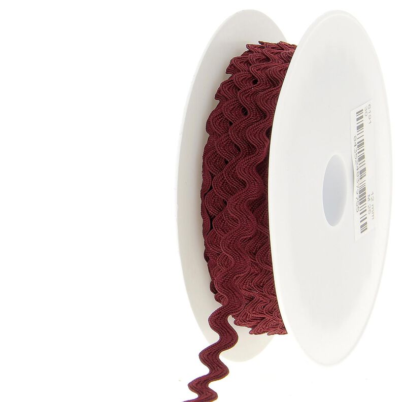 Serrated braid [12 mm] – burgundy,  image number 3