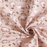 Cotton Poplin rabbit and hedgehog are in love – light dusky pink,  thumbnail number 3