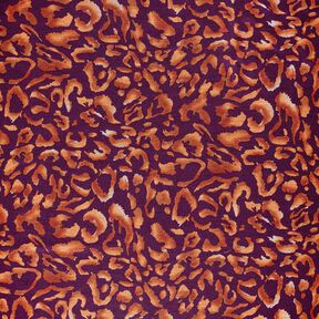 Ponte Roma Jersey Leopard pattern – aubergine/terracotta, 