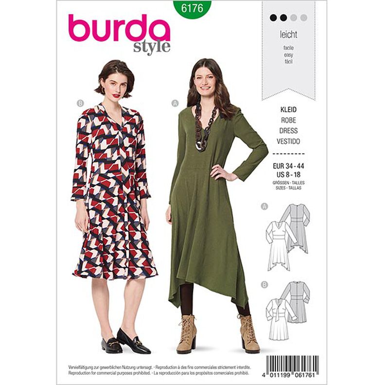 Dress, Burda 6176 | 34-44,  image number 1